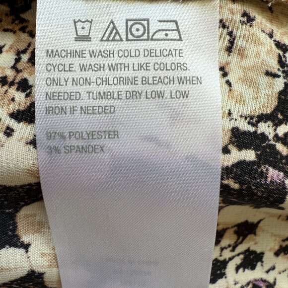 NWOT G by Giuliana Black Label Animal Print Asymmetrical Tunic Top 3XP - Picture 6 of 7